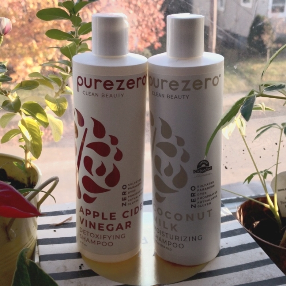 Pure Zero clean beauty 2 shampoos